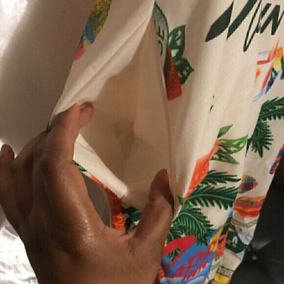 Tropical Summer Paradiso Midi Maxi Strapless Dress XL - Picture 11 of 16